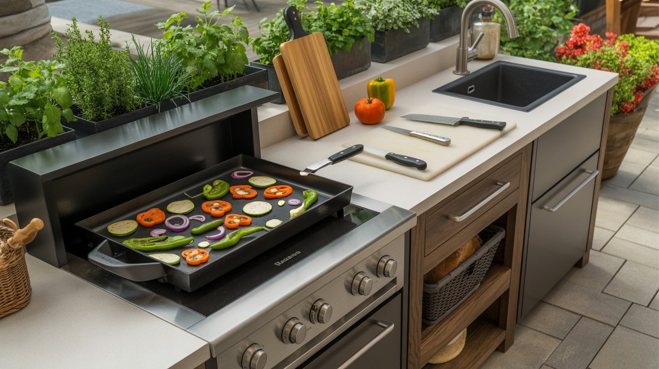 5. Add a Fresh Vegetable Sauté Area
