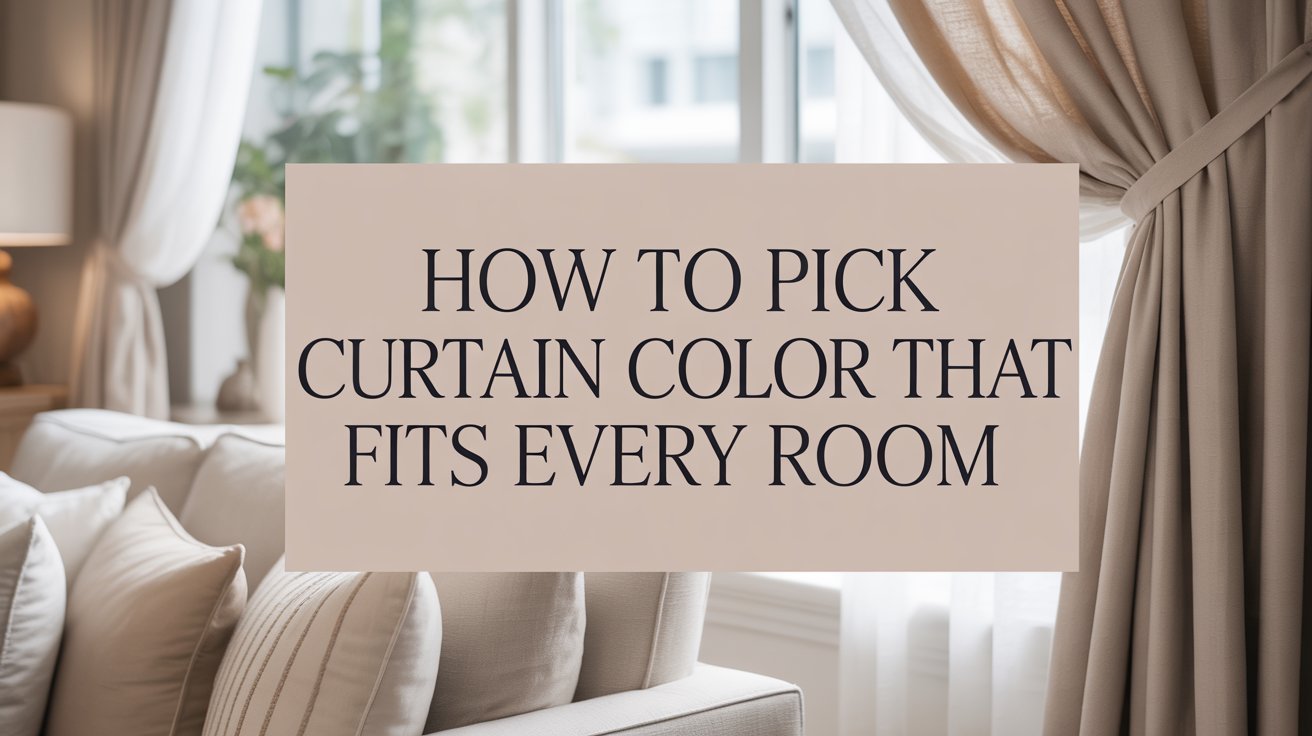 How to Pick Curtain Color That Fits Every Room
