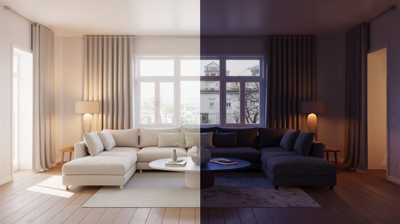 Light vs. Dark: Impact on Room Perception